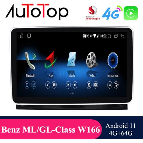 AUTOTOP Android Car Radio Monitor GPS Navi For Mercedes Benz ML W166/GL X166 ML320 ML350 ML400 ML500 2013-2015 NTG 4.5 Head Unit