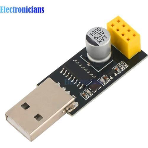 CH340 USB to ESP8266 ESP-01 Wifi Module Adapter Computer Phone Wireless Communication Microcontroller for Arduino