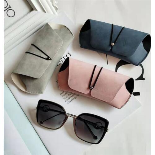 Sen Maries PU Leather Sunglasses Pouch Bag Eyeglasses Case Women Men Support Customized Logo Portable Glasses Cover Bags Box