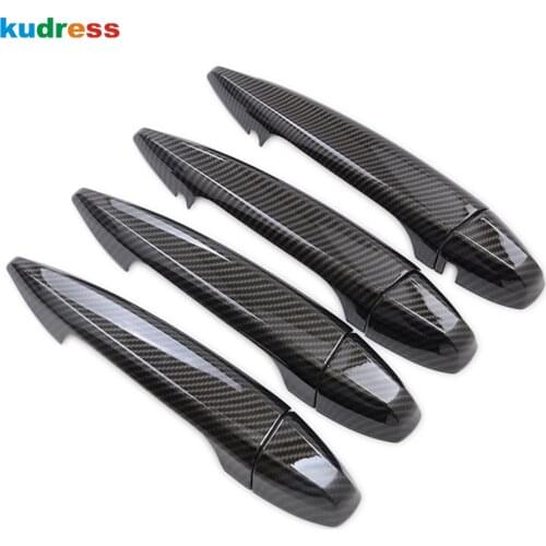For BMW 2 Series Active Tourer 2015 2016 2017 2018 Carbon Fiber Side Door Handle Cover Trim Car Styling Accessories (F45 F46)