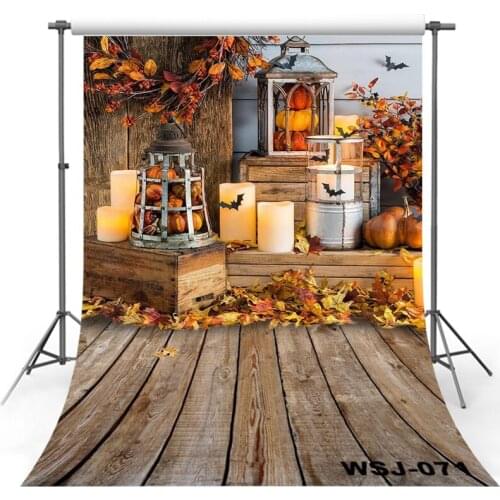Halloween pumpkin Haunted house background photography studio photo background family children party decoration backdrop curtain