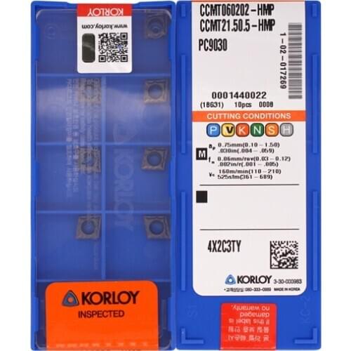 CCMT060202-HMP PC9030 100% KORLOY Original carbide insert with the best quality 10pcs/lot free shipping