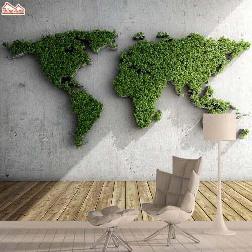 Contact Paper 3d World Map Wallpaper Wallpapers for Living Room Mural Wall Paper Papers Home Decor Vinyl Adhesive Murals Rolls