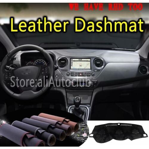 For Hyundai Grand i10 Xcent 2013 2014 2015 2016 2018 Leather Dashmat Dashboard Cover Dash SunShade Carpet Custom Car Styling