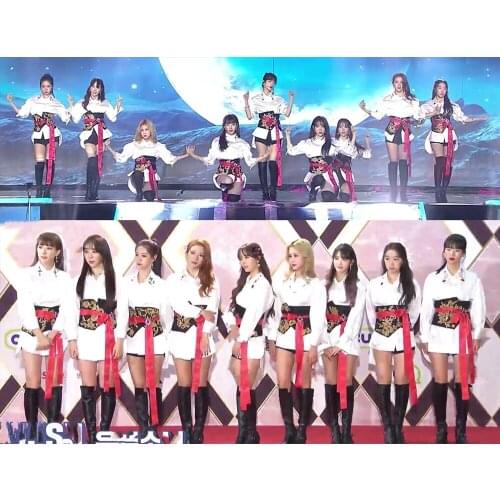 Kpop Korea Girl Group Jazz Dance Show White Lapel Long Sleeve Shirts Blouses Tops + Black Sexy Slim High Waist Shorts Women Sets