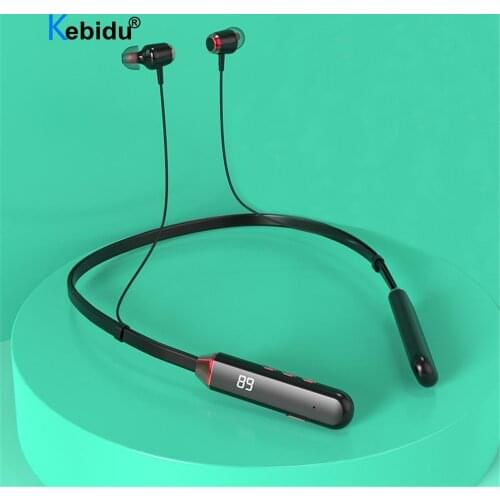Neck-Style Magnetic Bluetooth Headset Wireless Sports Earphone Hanging Neck Bluetooth 5.0 In-ear Headphone For Running