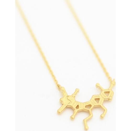 Multico cheerful mood molecular necklaces Chemical molecular structure of emotion model necklaces Very cool personality necklace