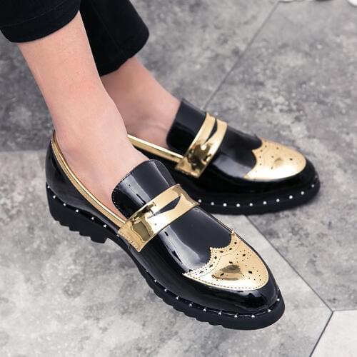 Mens Designer Shoes High Quality Genuine Leather Casual Shoes Men Breathable Loafers Slip-on Shoes Sapato Social Masculino I