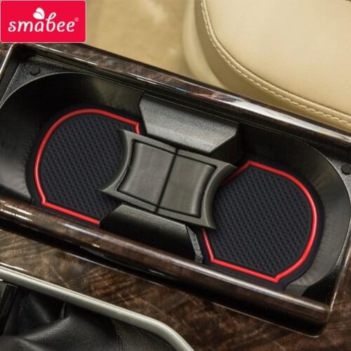 Smabee Gate slot mats For TOYOTA CAMRY 2013-2016 Interior Door Pad/Cup red/blue/white 13pcs Non-slip USA AU region