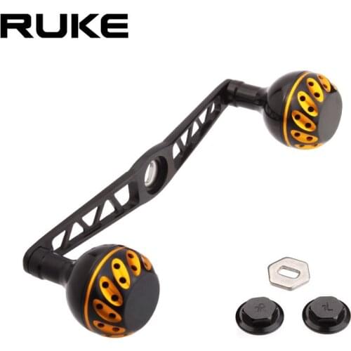 Ruke New Fishing Reel Handle Aluminium Alloy Handle For Baitcasting High Quality Hole Size 8*5/7*4mm Length 130mm Free Shipping
