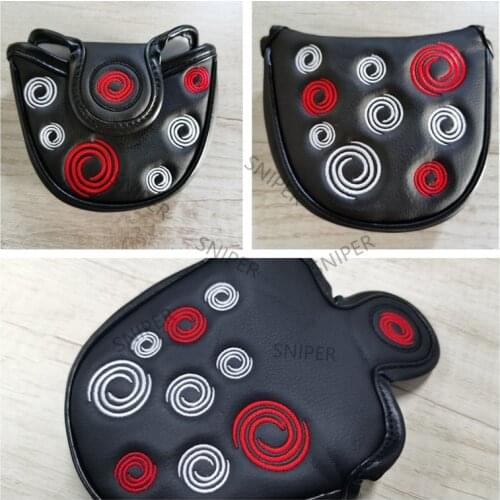 New High Quality Golf HeadCover Putter Cover with Magnetic Closure Golf Mallet Head covers