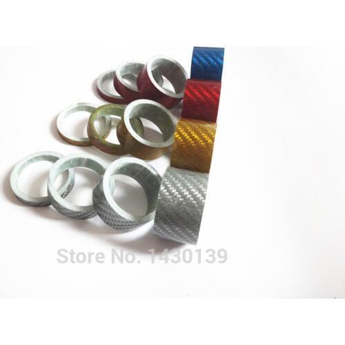 10pcs Newest 15mm bicycle glass fiber headset washer bike headset fiberglass washer stem spacers MTB parts 4 colors Free ship