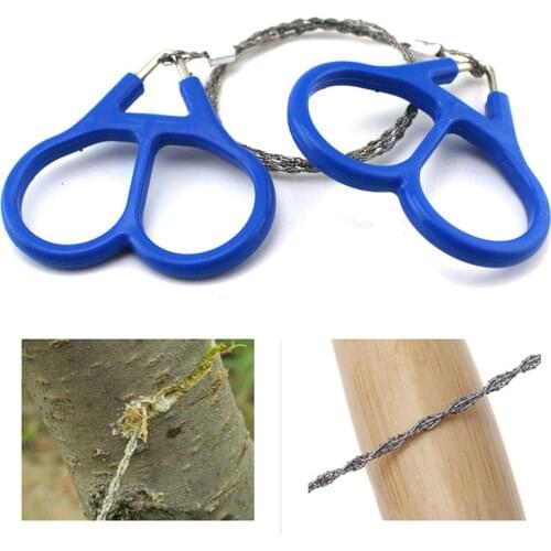 Field Manual Hand Steel Rope Chain Saw Portable Emergency Survival Gear Steel Wire Kits Travel Tools Outdoor Camping #YJ