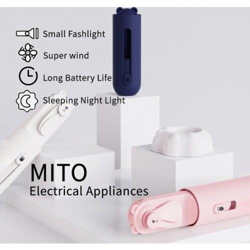 Mini Fan Portable Fan 4800mAh Silent Foldable Usb Rechargeable Fan With Power Bank Flashlight Pocket Handheld Fan Mini Dropship