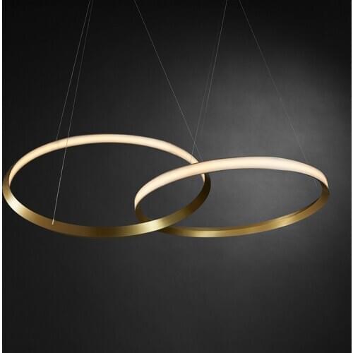 Post-modern restaurant chandelier new minimalist bar lamp designer creative clothing store hotel front ring chandelier
