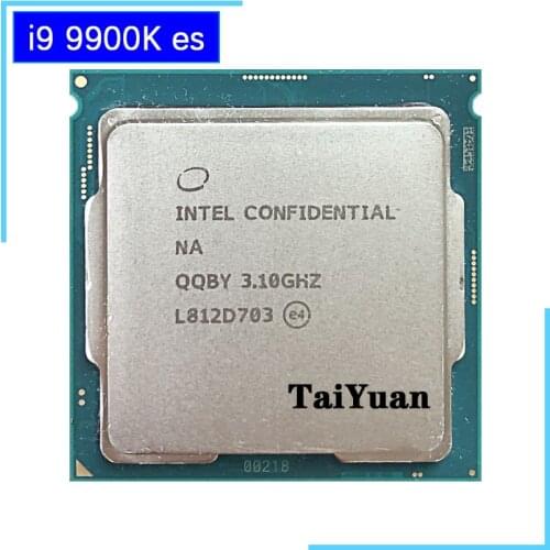 Intel Core i9-9900K es i9 9900K es QQBY 3.1 GHz Eight-Core Sixteen-Thread CPU Processor L2=2M L3=16M 95W LGA 1151