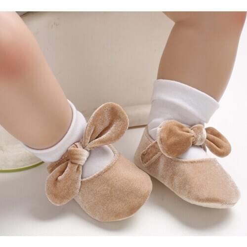 Newborn Baby Prewalker Soft Bottom Anti-slip Shoes Footwear Classic Princess First Walker Baby Girl Shoes