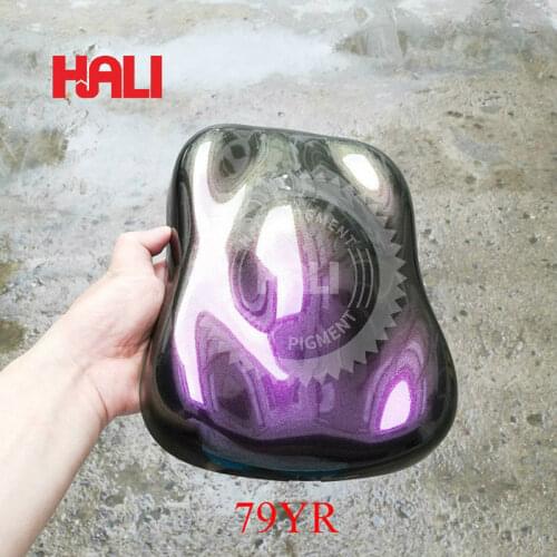 Chameleon powder,magic pigment,color shift pigment,color flip powder,item:79YR,color:yellow/red,size:30-120micron,weight:10gram