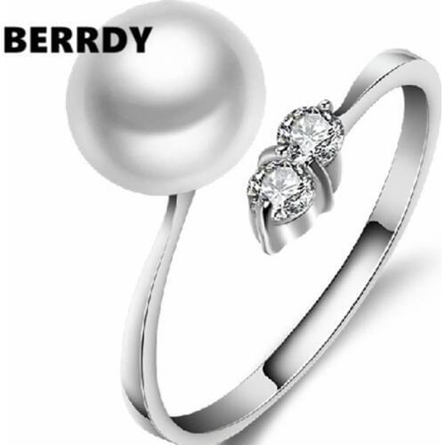 REAL PEARL Natural Freshwater Pearl Ring Finger Ring FREE SIZE Adjustable Ring 4 Color with Freshwater Pearls