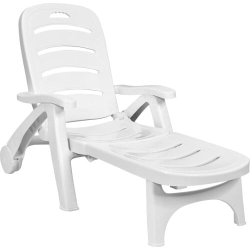 Patiojoy Adjustable Chaise Lounge Chair 5-Position Folding Recliner OP70530