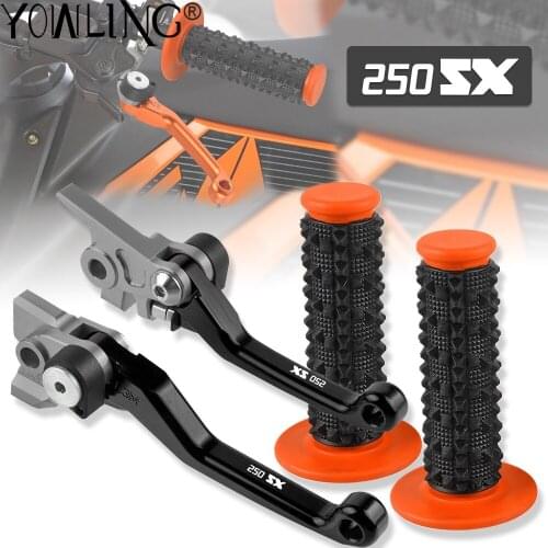 For 250SX 250 SX 2006 2007 2008 2009 2010 2011 2012 2013 Motorcycle Dirt Bike Brake Clutch Levers Rubber Handle Bar Accessories