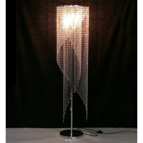 Reading room led modern crystal Floor lamp living room study room crystal floor light library art salon led stand Lights Abajur