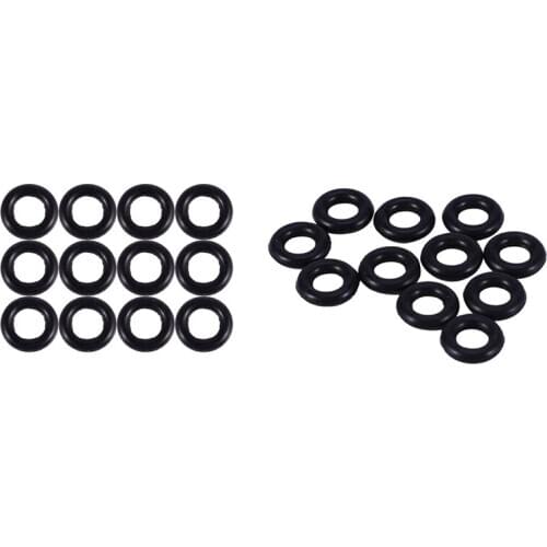 22 Pcs Black Rubber Oil Seal O Shaped Rings Seal, 12 Pcs 9 X 2 X 5mm & 10 Pcs 8 X 2 X 4mm