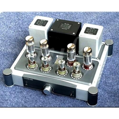 A40X2 power amplifier EL34 tube push-pull amplifier, output power 40W + 40W / 8Ω, distortion: 0.6% ,Frequency 20Hz--25KHz