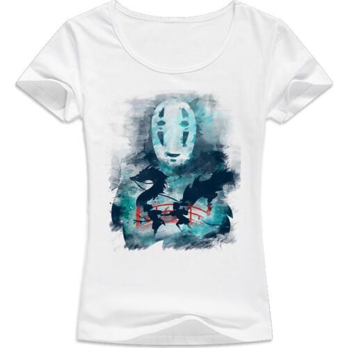 Spirited Away 2017 Summer tshirt Women harajuku kawaii t shirt white Short girl O-Neck T-shirt female WT546