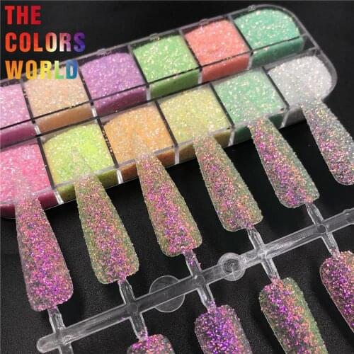 TCT-597 Rainbow Mermaid Shinning Nails Glitter Nail Art Decoration Nail Design Makeup uñas Crafts Manicure Festival Accessories