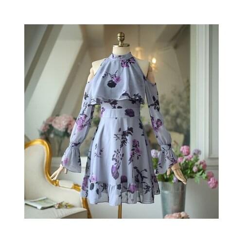 Bella Philosophy 2020 New Autumn Elegant Women Ruffles Yellow Dress Fashion Ladies Chiffon Dresses Party Girls Chic Floral Dress