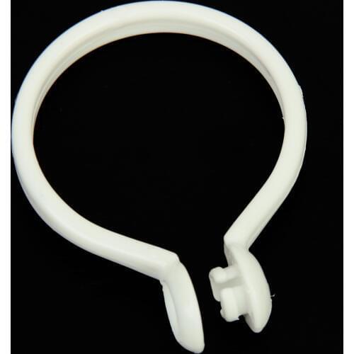 10 Pack White Window Shower Curtain Rod Rings with Drapery Hook Eyelet 1.3'' Dia