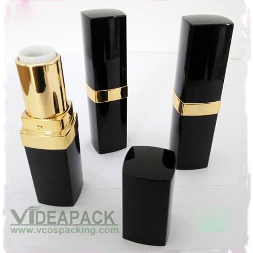 100pcs Black lipstick tube inner diameter 12.1mm 4g DIY beeswax lip balm tube cosmetic packaging container