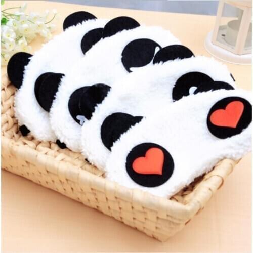 Cute Panda Sleeping Eye Mask Nap Cartoon Eye Shade Sleep Mask Black Mask Bandage on Eyes for Sleeping bed 1000pcs