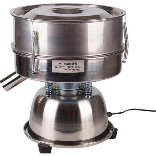 110V / 220V Stainless Steel Dia 30cm 10-200 Mesh Particle Powder Vibration Screen Shaker Vibrating Sieve Machine With Lid