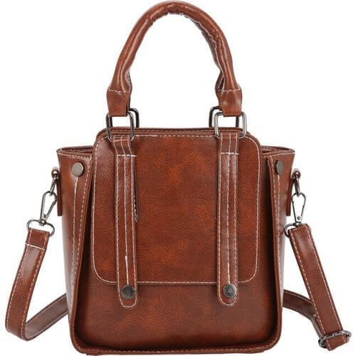 2019 Women Fashion Zipper Shoulder Bag High Quality PU Handbag Casual Tote Female Eco Crossbody Bag Ladies Vintage Messenger Bag