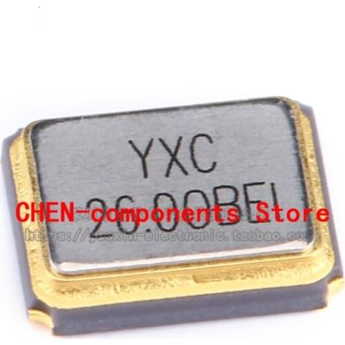 5pcs SMD passive crystal oscillator YSX321SL 26MHz 10ppm 12pF X322526MOB4SI 4 feet