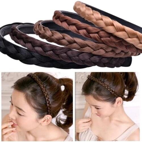 5PCS Thin Headband Top Knot Hair Bands For Women Headdress Solid Color Bezel Girls Hairband Hair Hoop Female Hair Accessories