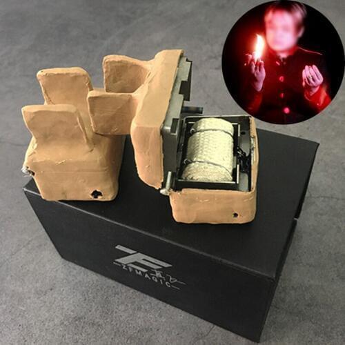 Automatic Palm Fire Magic Tricks Appearing Vanish Magia Magician Stage Illusions Gimmick Props Mentalism Produce Flame Magica
