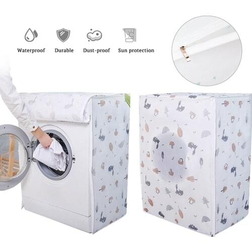 Washing Machine Cover Dust Cover Clean Waterproof Dust Cover Funda lavadora Front Loading Washing Machine Cover Household Goods