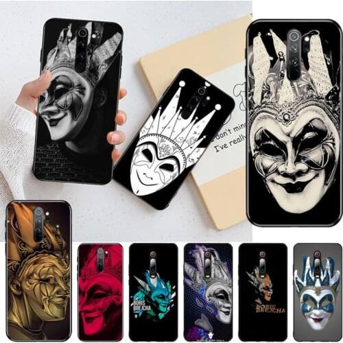 YJZFDYRM DJ Boris Brejcha Soft Phone Case Capa for Redmi Note 9 8 8T 8A 7 6 6A Go Pro Max Redmi 9 K20