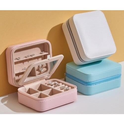 BLOONG Jewelry Travel Box Earrings Rings Necklace Storage Case Women Girls Organizer Best Gift