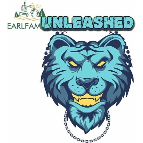 EARLFAMILY 13cm x 9.8cm for Lion Wildlife Unleashed Decal Laptop Personality Car Stickers Bumper Occlusion Scratch Decoration