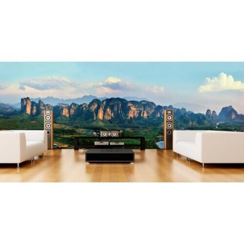 Custom mural photo 3d wallpaper Blue sky mural of the mountains TV sofa backgrop painting 3d wall murals wallpaper for wall 3 d