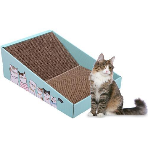 Cat Scratch Board Multi Function Corrugated Paper Bite Resistant Cat Toy Corrugated Paper Grinding Claw