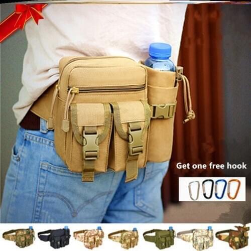 Multifunctional outdoor tacticsSmall and light colored pockets can be used for sports work to accommodate water bottle bags