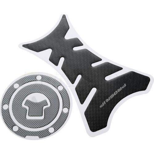 Motorcycle Decorating Decal Fuel Tank Pad Sticker Protector Sticker + Fuel Gas Cap Cover for Honda CBR600RR 1000 RR Carbon Fiber