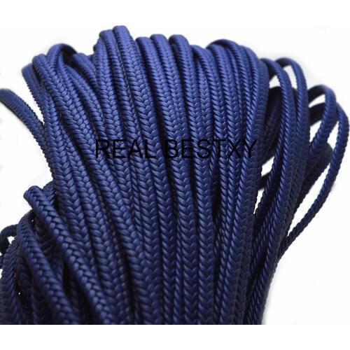REAL BESTXY 1m/lot 5*2mm blue Braided Flat Leather Cord for bracelet jewelry Leather Cord Manufacturer For Jewelry Making braid