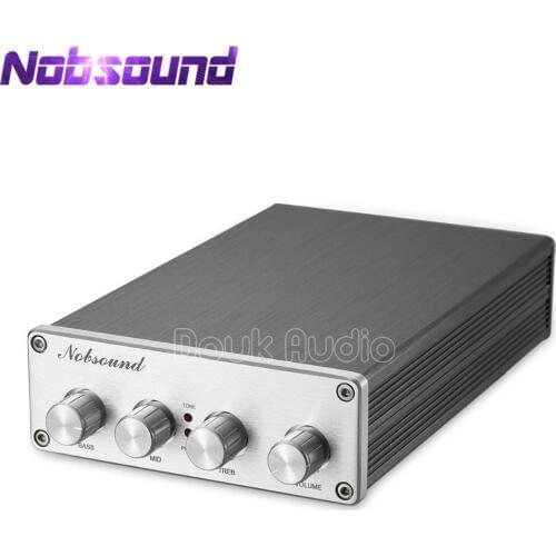 Nobsound HiFi Preamplifier Audio Pre-Amp Treble / Middle / Bass Tone Controller NE5532 *2 / OPA2604 LME49720 / TDA8920 *2
