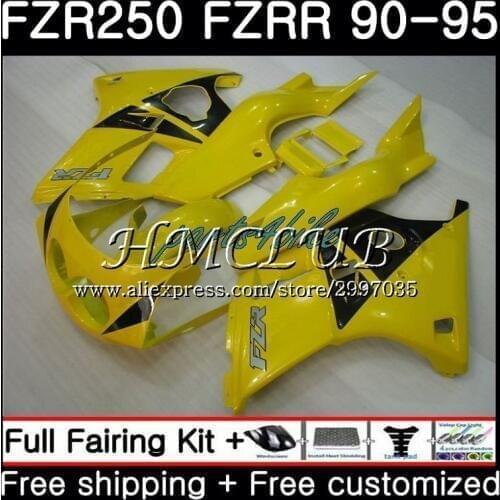 FZR250R For YAMAHA New yellow FZR-250 1990 1991 1992 1993 1994 1995 2HC.5 FZRR FZR 250 250R R FZR250 90 91 92 93 94 95 Fairing